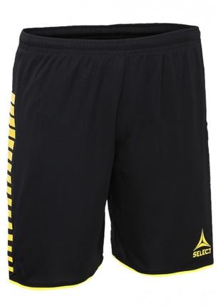Шорты SELECT Argentina player shorts (063) чорн/жовтий, L