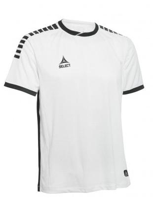 Футболка SELECT Monaco player shirt s/s (010) бело/черный, L