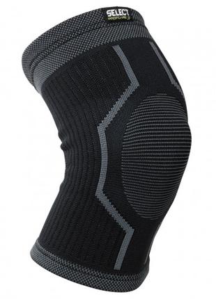 Наколенник SELECT Elastic Knee Support (009) черный/серый, XL