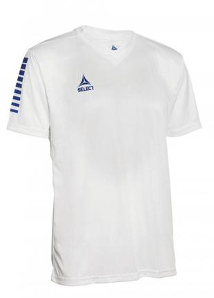 Футболка SELECT Pisa player shirt s/s (017) бело/синий, 12 лет
