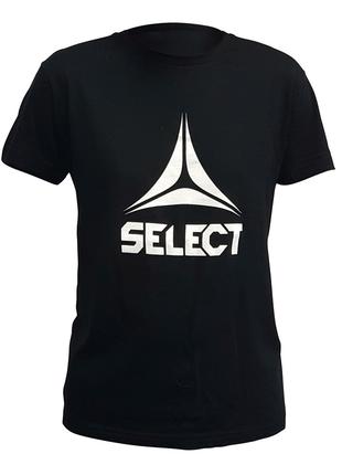 Футболка SELECT T-Shirt Basic with big Select logo (010) черны...