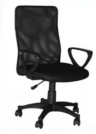 Офисное кресло Malatec Mesh 10912 черное нейлоновая сетка (M10912