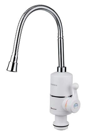 Кран-водонагреватель проточный 3.0кВт 0,4-5бар для кухни гусак...