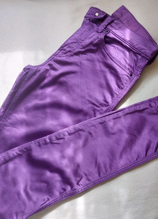 Женские фиолетовые атласные штаны джинсы Diesel размер 27
