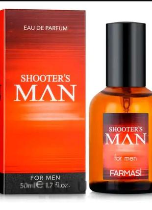 Чоловіча парфумована вода shooter's man, 50 мл farmasi