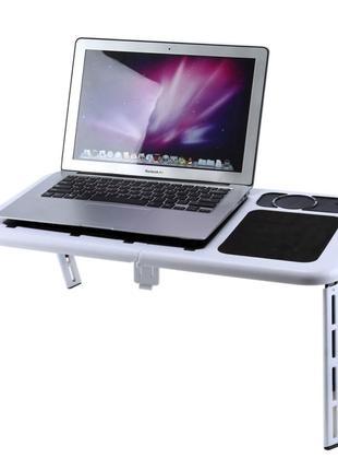 Столик-підставка для ноутбука з охолодженням E-Table складний ...