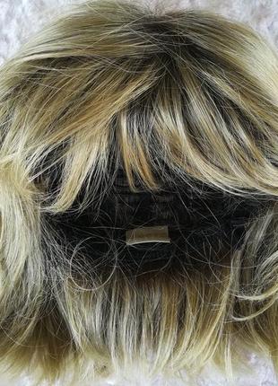 Женский парик из натуральных волос на сетке