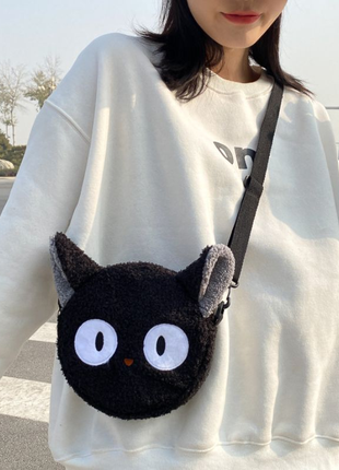 Стильная сумка джиджи, черный кот, аниме, хаяо миядзаки