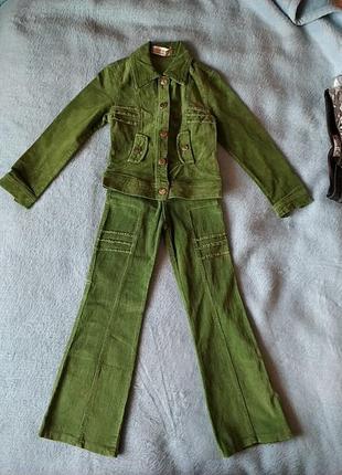 Зеленый кастюм qialuo (куртка + штаны)