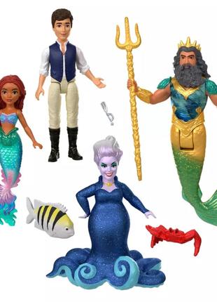 Русалочка 2023 набор подвижных фигурок Disney The Little Mermaid