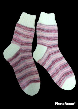 В'язані вовняні шкарпетки 39-40