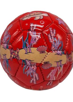 Мяч футбольный детский bambi c 44735 размер №2 (красный)