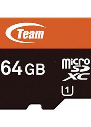 Картка пам'яті Team 64Gb microSDXC class 10 (TUSDX64GUHS03)