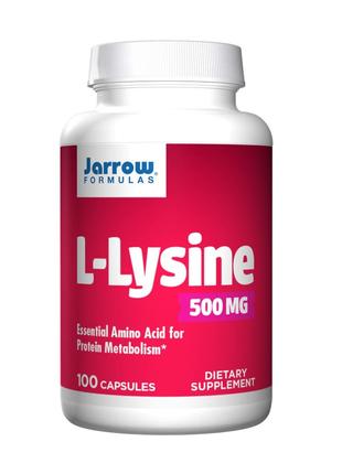 L-Лизин, L-Lysine, Jarrow Formula, 500 мг, 100 капсул