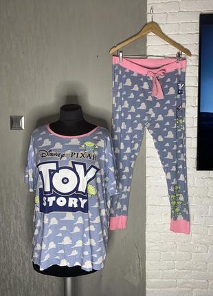 Хлопковая хлопковая трикотажная пижама большого размера toy st...