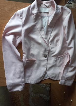 Стильный пиджак жакет блейзер розовый reserved