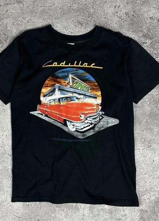 Cadillac винтажная офф мерч футболка кадиллак винтаж
