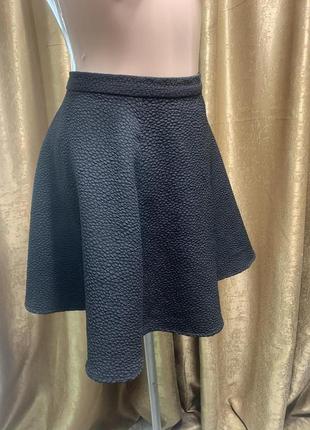 Черная юбка мини полусолнце H&M Размер L/ 40