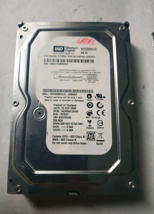 Жосткий диск WD 320 GB полность исправен и проверен.Б/У.