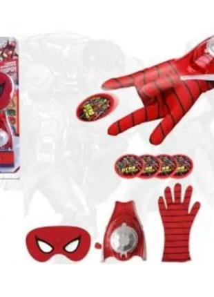 Перчатка Человек паук стреляющая с маской Игровой набор Спайде...