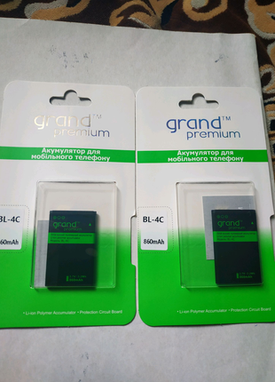 Батарея BL-4C 860mAh фирмы Grand.Новая.