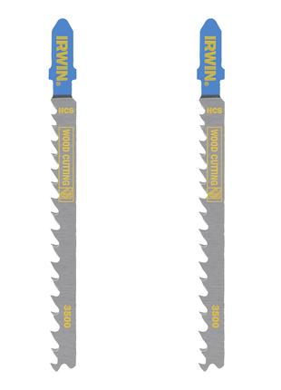 Пилки Irwin тип T101D для электролобзика, для резки дерева, 2 шт.