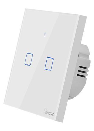 Розумний сенсорний Wi-Fi перемикач Sonoff T2EU2C-TX