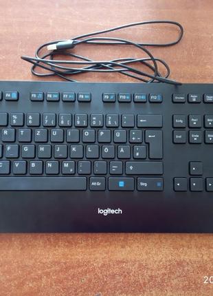 Клавиатура проводная Logitech K280e USB черная