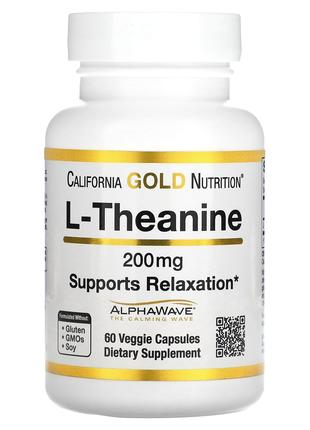California Gold L-Theanine теанін розслаблення зосередженість 200
