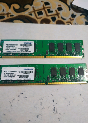 Оперативная память Patriot DDR-2 2GB 800hz.Новая.