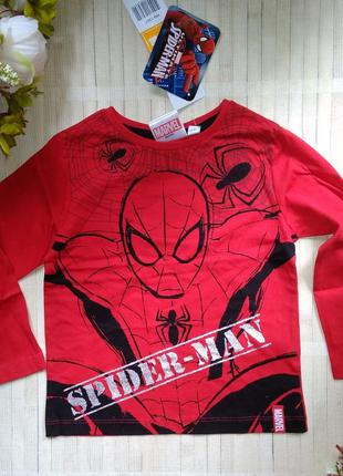 Футболка з довгим рукавом танковка реглан людина павук spider man