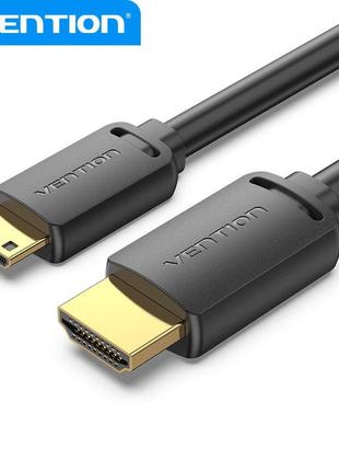 Кабель Vention Mini HDMI - HDMI 2.0 Cable 4K 60Hz UHD 1 м Blac...
