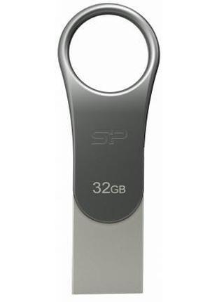 USB флеш накопитель Silicon Power 32GB Mobile C80 Silver USB 3...