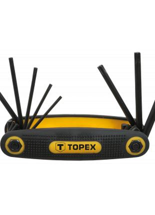 Набор инструментов Topex ключи шестигранные Torx T9-T40, набор...