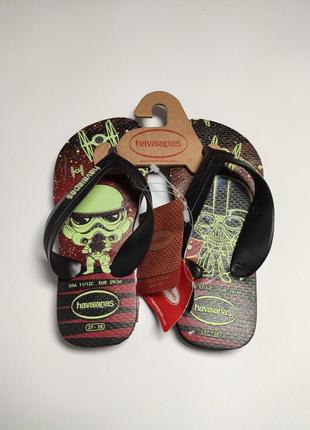 Детские тапочки вьетнамки star wars звездные войны havaianas