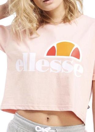 Укороченная футболка кроп топ ellesse