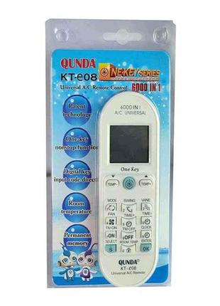 Пульт універсальний для кондиціонера QUNDA KT-e08 (6000 кодов)...