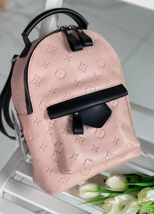 Розовый рюкзак lv