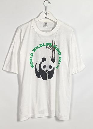 Винтажная футболка с пандой