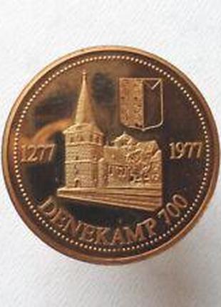 НИДЕРЛАНДЫ Памятная монета жетон Nederland Denekamp 1 DENARII ...