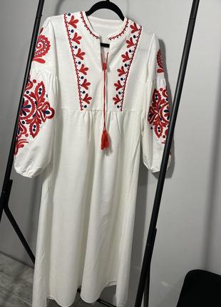 Платье вышиванка/ платье вышиванка/ платье в украинском стиле/...