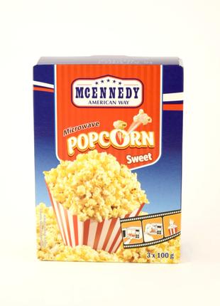 Попкорн сладкий Mcennedy Popcorn Sweet (3*100) 300г (Германия)