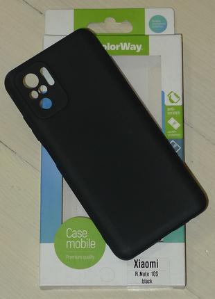 Чехол ColorWay Xiaomi Redmi Note 10S TPU matte black 0751