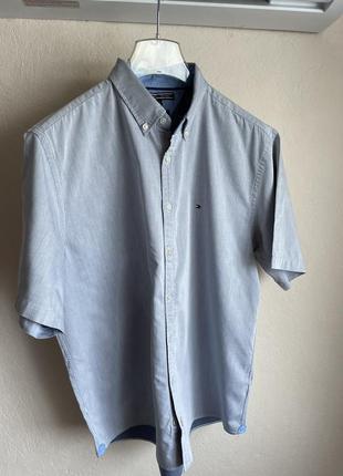 Рубашка мужская с короткими рукавами tommy hilfiger 52/xxl