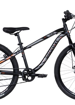 Велосипед 24" Discovery FLINT DD 2022 (черно-серый с оранжевым...