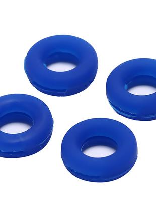 Фиксаторы - стопперы заушников для очков круглые ( синие )