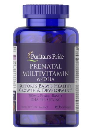 Витамины и минералы Puritan's Pride Prenatal Multivitamin with...