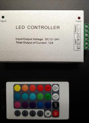 Контролер для світлодіодної стрічки RGB OEM 12A-RF-24 кнопки