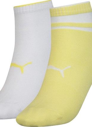 Носки Puma Women's Short Structure 2-pack 39-42 white/yellow 1...