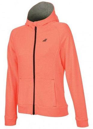 Толстовка дет. Babolat Core hood sweat girl fluo strike heathe...